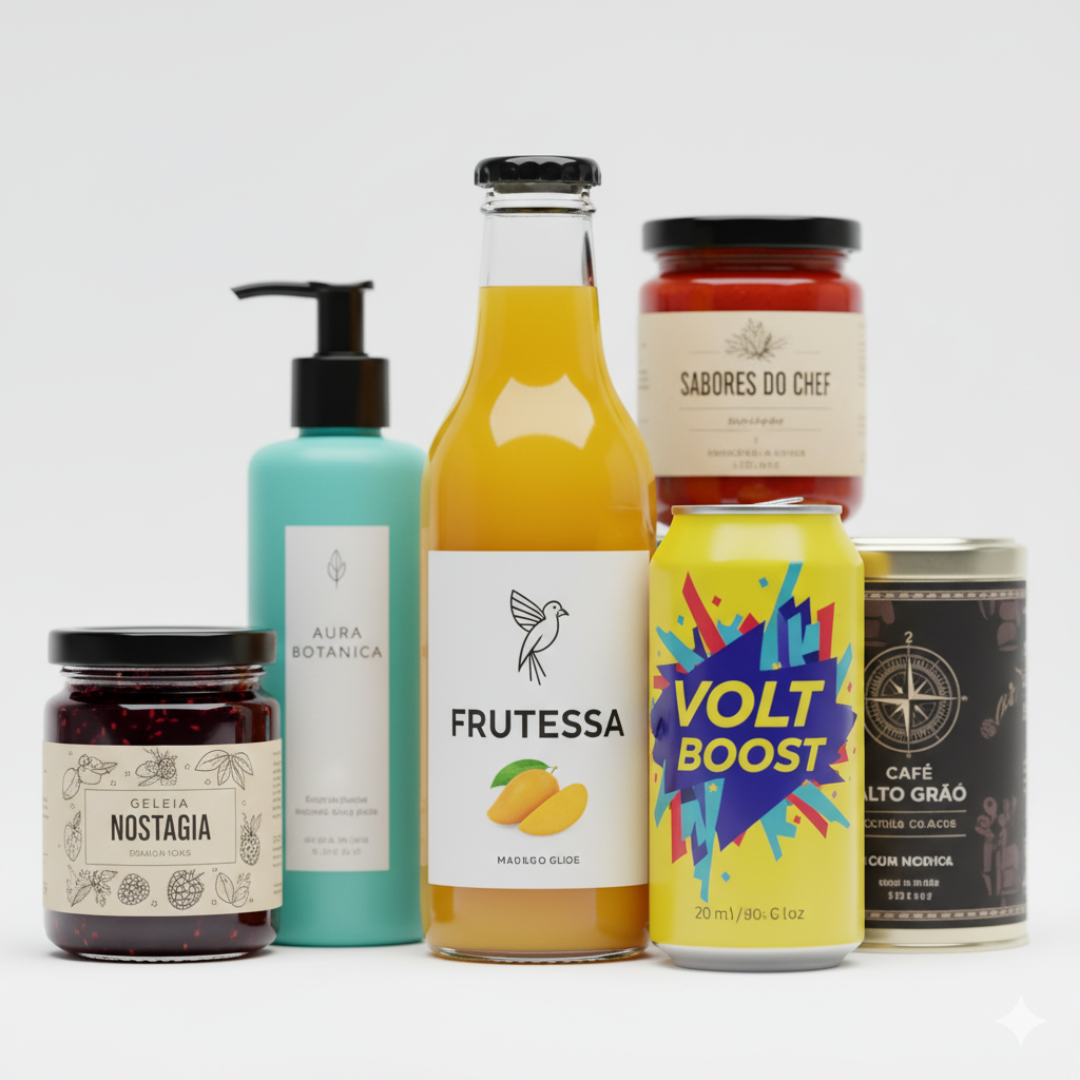 Rótulos em Couchê Brilho